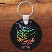 Diese Dame hat Katitude Schlüsselanhänger (Vorderseite)