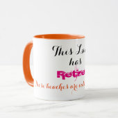 Diese Dame hat sich zurückgezogen - Tasse (Vorderseite Links)