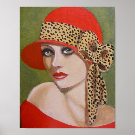 Diese Dame in Rot/Poster Poster (Vorne)