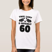 Diese Dame Is Officially 60 Jahre alte 60. T-Shirt (Vorderseite)