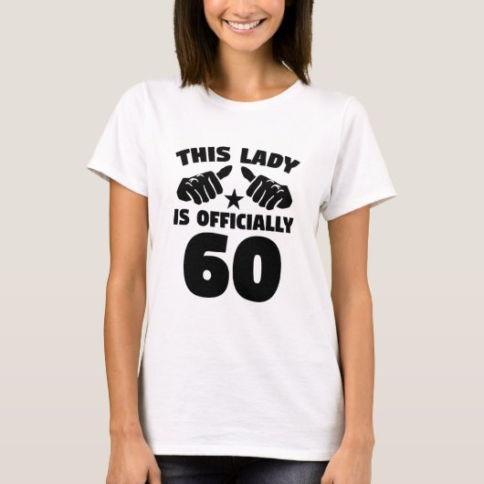 Diese Dame Is Officially 60 Jahre alte 60. T-Shirt (Vorderseite)