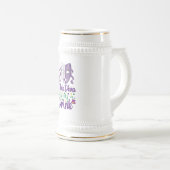 Diese Diva braucht einen Drink Mardi Gras Beer Ste Bierglas (VorderseiteRechts)