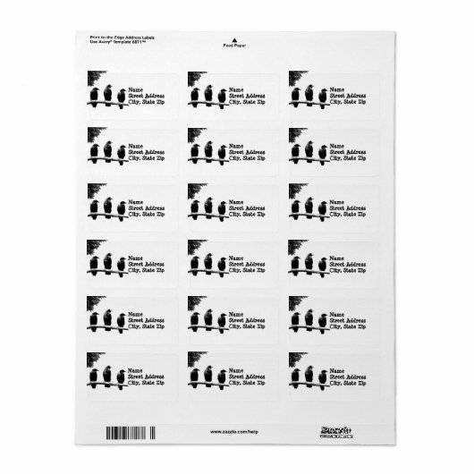 Diese drei adressaufkleber (Vorne)