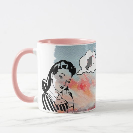 Diese dunkle Katze Tasse (Links)