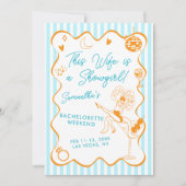 Diese Ehefrau ist ein Showgirl Bachelorette Tour Einladung (Vorderseite)