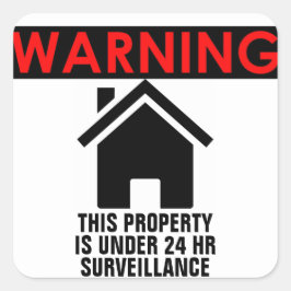 DIESE EIGENSCHAFT IST UNTER ÜBERWACHUNGSSCHALTER. QUADRATISCHER AUFKLEBER