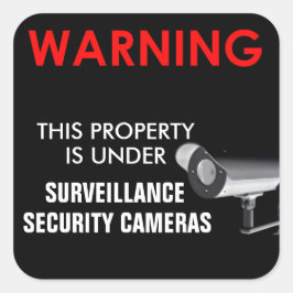 DIESE EIGENSCHAFT IST UNTER ÜBERWACHUNGSSCHALTER. QUADRATISCHER AUFKLEBER