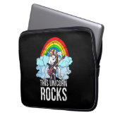 Diese Einhorngitarre Laptopschutzhülle (Vorderseite Links)