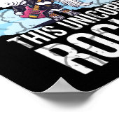 Diese Einhorngitarre Poster (Ecke)