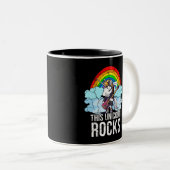 Diese Einhorngitarre Zweifarbige Tasse (VorderseiteRechts)