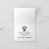 Diese Elefantenweihnachtskarte Feiertagskarte (Innenseite)