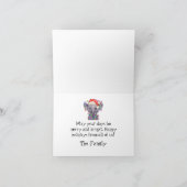 Diese Elefantenweihnachtskarte Feiertagskarte (Innenseite)