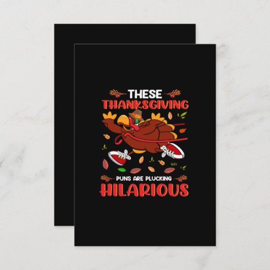 diese Erntedank-Ploten sind unglaublich witzig Einladung (Vorne/Hinten)