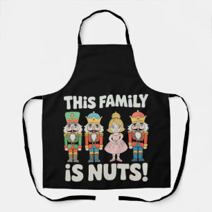 Diese Familie ist verrückt Weihnachten Nussknacker Schürze