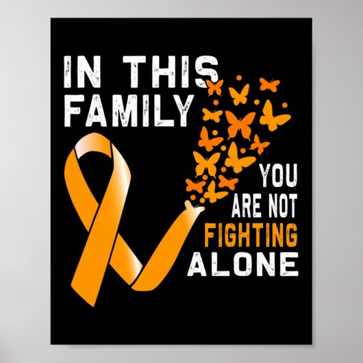 Diese Familie kämpft nicht gegen Orangefarbene Leu Poster (Vorne)