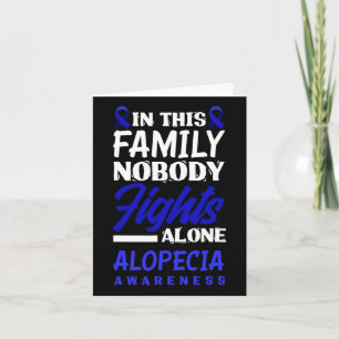 Diese Familie niemand kämpft allein Alopezie Bewus Karte