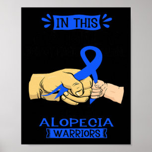 Diese Familie niemand kämpft allein Team Alopezie Poster