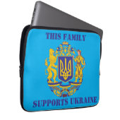 DIESE FAMILIE UNTERSTÜTZT DIE UKRAINE LAPTOPSCHUTZHÜLLE (Vorne Rechts)