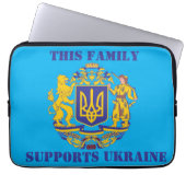 DIESE FAMILIE UNTERSTÜTZT DIE UKRAINE LAPTOPSCHUTZHÜLLE (Vorderseite)