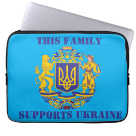 DIESE FAMILIE UNTERSTÜTZT DIE UKRAINE LAPTOPSCHUTZHÜLLE