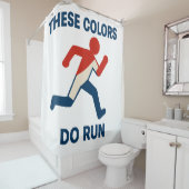 Diese Farben führen einen Duschvorhang aus (Beispiel)