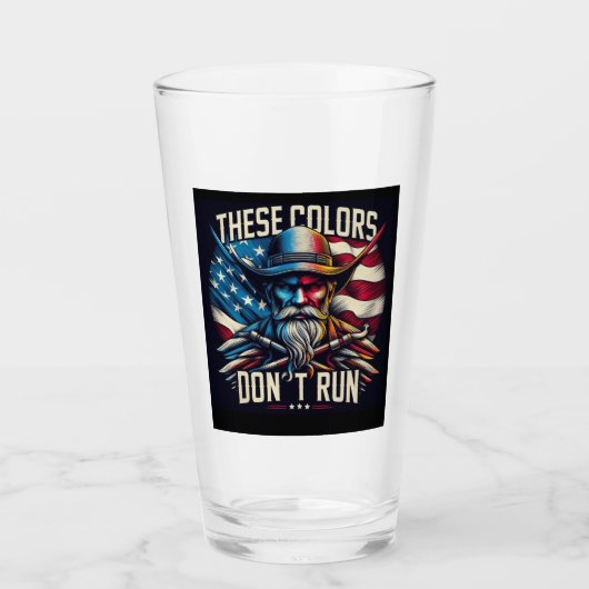 Diese Farben führen kein Bier-Glas Glas (Vorderseite)