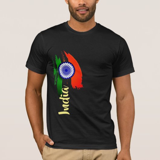 Diese Farben führen nicht die indische Flagge Tira T-Shirt (Vorderseite)