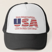 Diese Farben lassen nicht Amerika laufen Truckerkappe (Vorderseite)