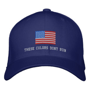 Diese Farben lassen nicht Hut, amerikanische Bestickte Kappe