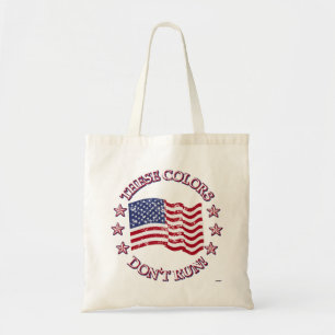 Diese Farben laufen nicht! American Flag & Stars Tragetasche