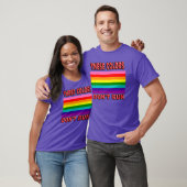 Diese Farben laufen nicht. Flagge des Streifens T-Shirt (Unisex)