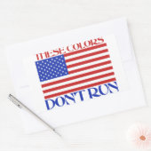 Diese Farben laufen nicht Rechteckiger Aufkleber (Umschlag)