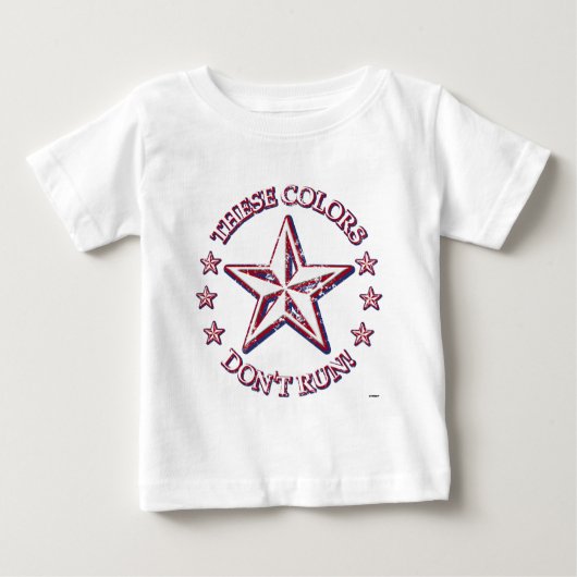 Diese Farben laufen nicht! Stern Baby T-shirt (Vorderseite)