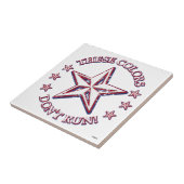 Diese Farben laufen nicht! Stern Fliese (Seite)