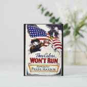 Diese Farben, nicht laufen, Pearl Harbor Postkarte (Stehend Vorderseite)