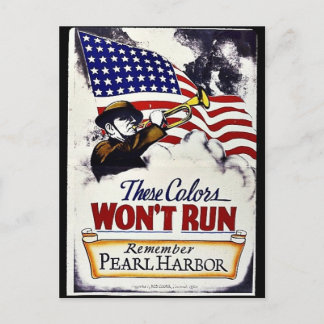 Diese Farben, nicht laufen, Pearl Harbor Postkarte