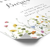 Diese farbenfrohe Dainty Wild Blume Candle Burns Poster (Ecke)