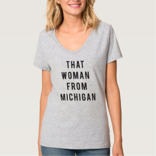 Diese Frau aus dem Michigan-T - Shirt