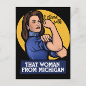 Diese Frau aus Michigan Gretchen Whitmer Postkarte (Vorderseite)