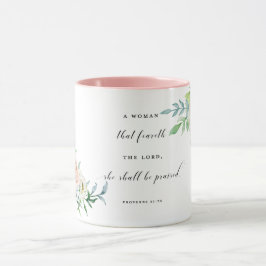 Diese Frau Feareth der Lord She Shall Be Praised Tasse