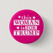 Diese Frau ist für Trump Button (Vorderseite)
