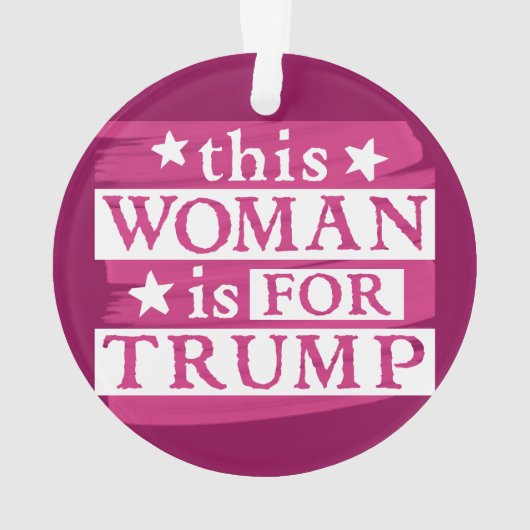 Diese Frau ist für Trump-Ornament Ornament (Rückseite)