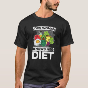 Diese Frau kennt ihre Diät Ketosis Ketognenic Keto T-Shirt