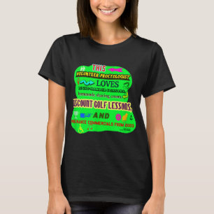 Diese Frau kennt ihre Disks, außer natürlich Frisb T-Shirt