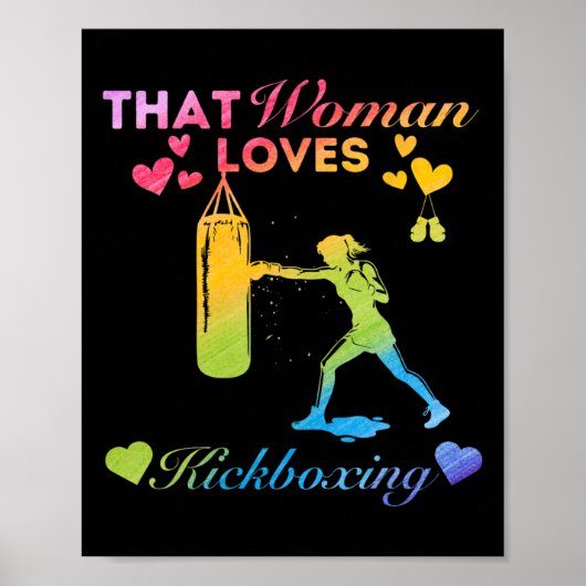 Diese Frau mag Kickboxen Poster (Vorne)