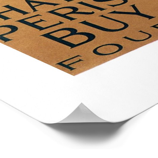 Diese Freiheit darf nicht von der Erde verschwinde Poster (Ecke)