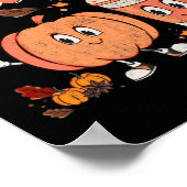 Diese Fun Season Pumpkin Gewürzspass Fall Vibes Au Poster (Ecke)