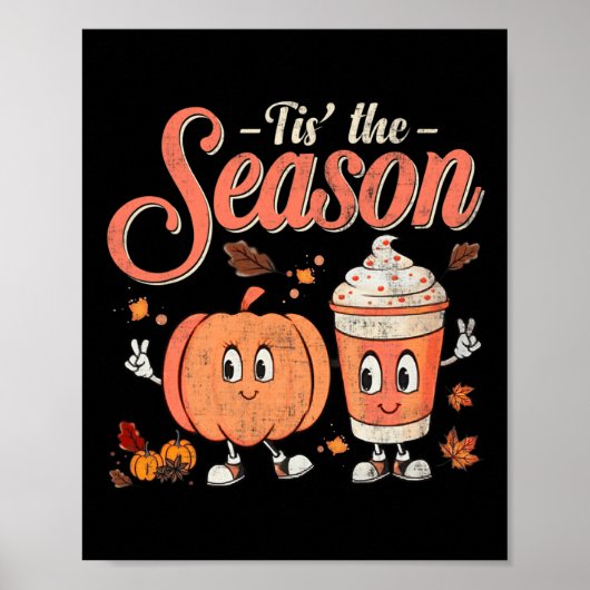 Diese Fun Season Pumpkin Gewürzspass Fall Vibes Au Poster (Vorne)