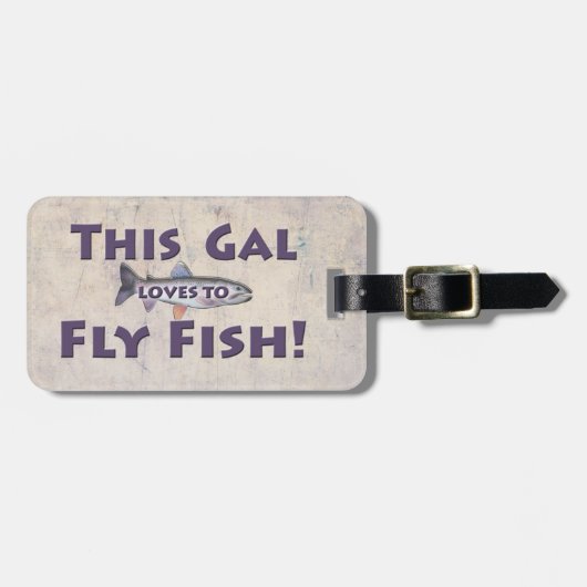 Diese Gallonen-Lieben, Fische zu fliegen! Gepäckanhänger (Vorderseite horizontal)