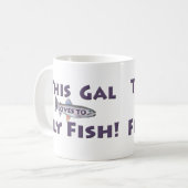 Diese Gallonen-Lieben, Fische zu fliegen! Kaffeetasse (Vorderseite Links)
